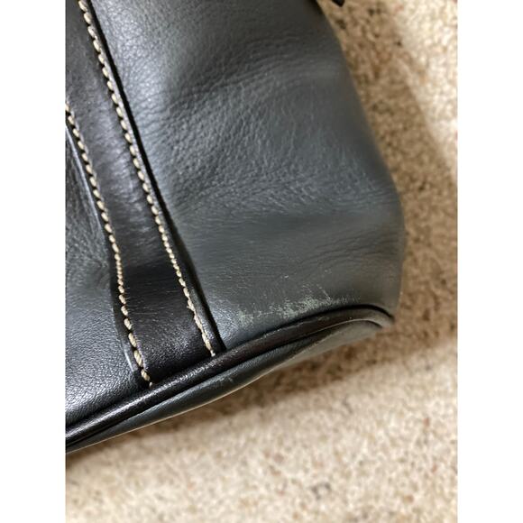 DOONEY & BOURKE GRAY PEBBLED LEATHER LARGE SHOULDER BAG - Picture 16 of 16